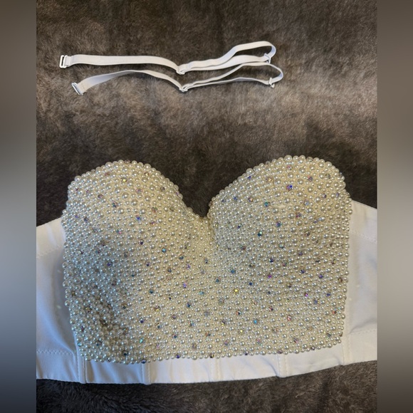 Pearl Dreams Bustier Top – Sexy, Sculpted & Sparkly - Picture 4 of 4